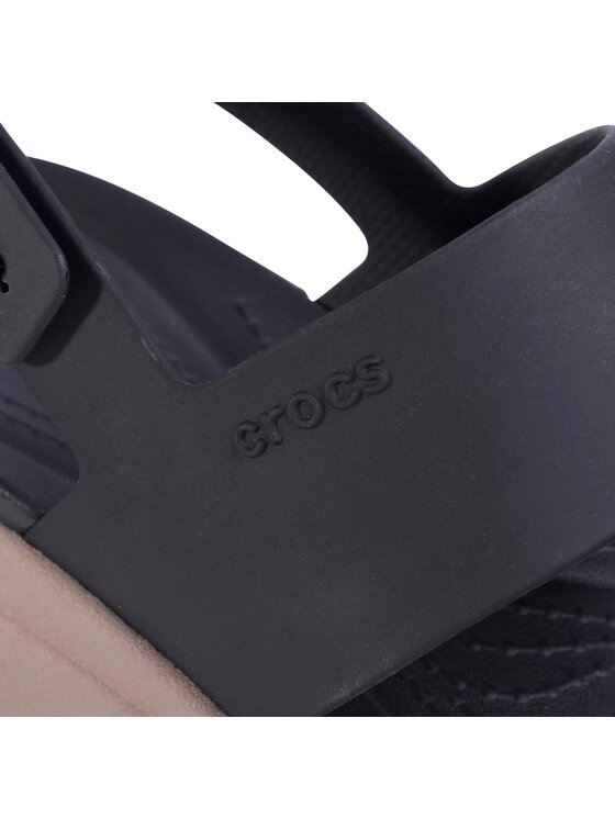 Crocs Crocs Sandale Brooklyn Low Wedge W 206453 Crna