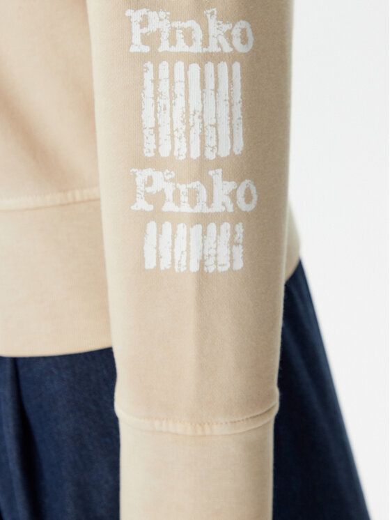 PINKO PINKO Majica dugih rukava 104618 A2CV C36 Bež Regular Fit
