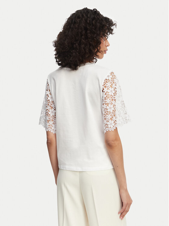 Marella Marella T-Shirt Ceppo 2615971062 Bílá Regular Fit