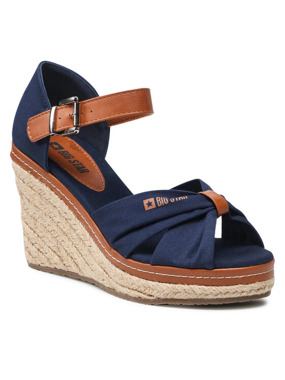 Big Star Shoes Espadrile JJ274938 Mornarsko modra