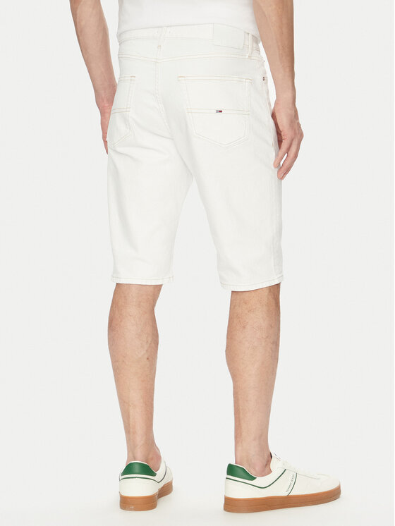Tommy Jeans Tommy Jeans Pantaloni scurți de blugi Ryan DM0DM20956 Alb Regular Fit