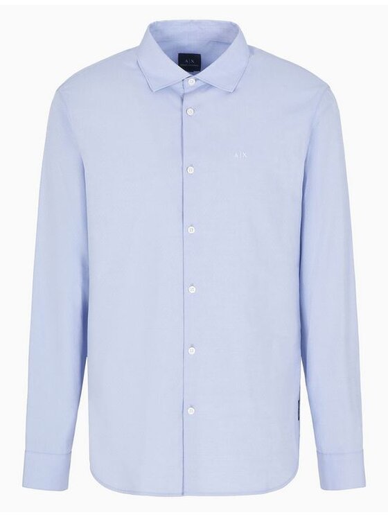 Armani Exchange Armani Exchange Camicia 6DZC22 ZN5SZ Celeste Regular Fit