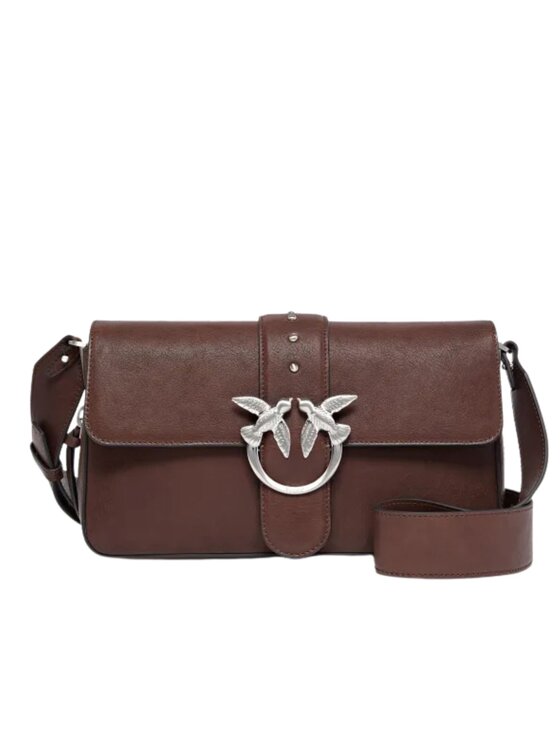 PINKO PINKO Borsa Love one slouchy zip classic Marrone