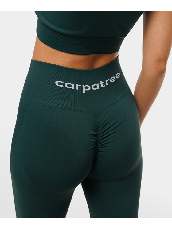 Carpatree Carpatree Legginsy Allure Leggings Zielony Fitted Fit