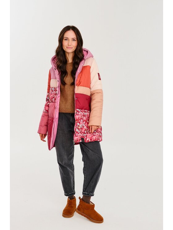 NAOKO NAOKO Zimní bunda Bergen Vanilla Sky Růžová Regular Fit