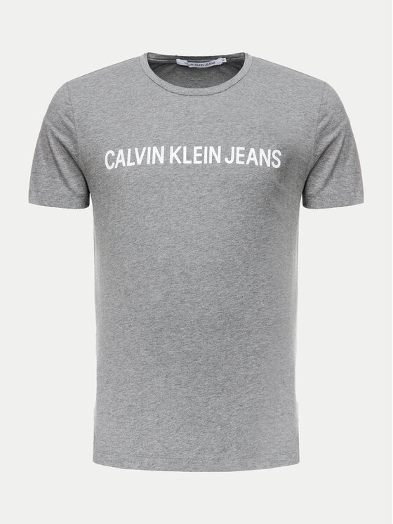 Calvin Klein Jeans Calvin Klein Jeans Тишърт Core Institutional Logo J30J307855 Сив Regular Fit