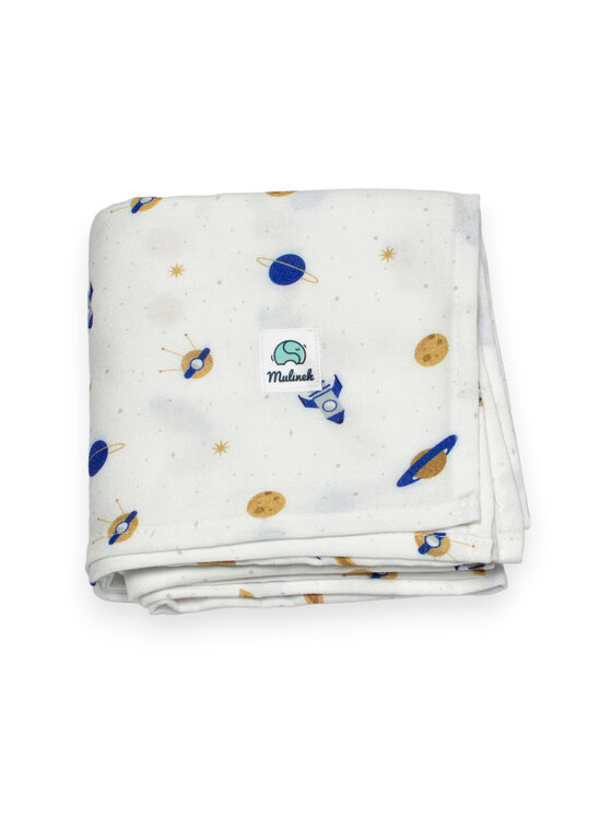 Mulinek Mulinek Otulacz bambusowy 120x120 Cosmic Play Kolorowy