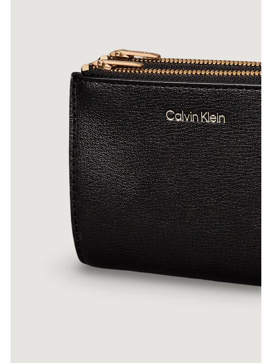 Calvin Klein Calvin Klein Πορτοφόλι FOIL LOGO DBL ZIP Μαύρο