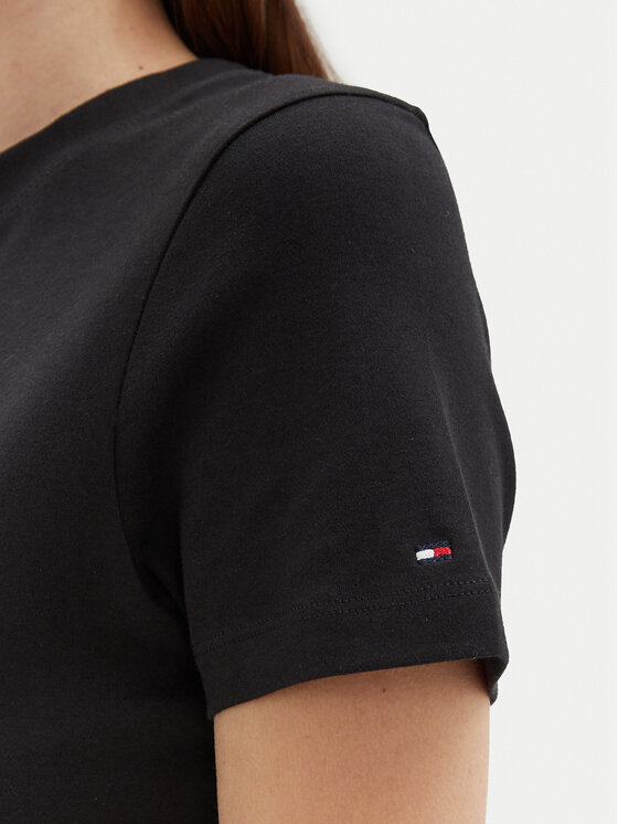 Tommy Hilfiger Tommy Hilfiger Sukienka codzienna WW0WW45521 Czarny Regular Fit