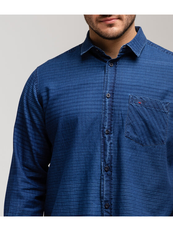 Lee Cooper Lee Cooper Koszula SOREN 5819 Granatowy Comfort Fit