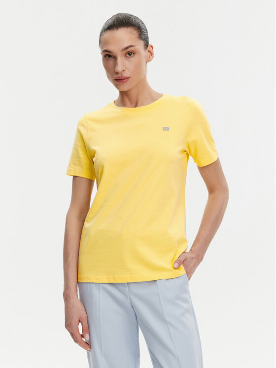 Tommy Hilfiger Tommy Hilfiger Tricou WW0WW45522 Galben Regular Fit