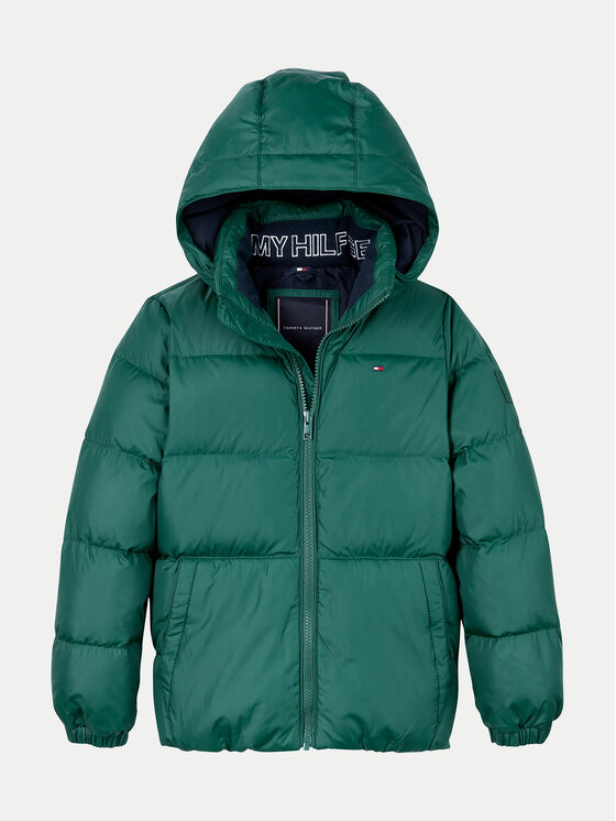 Tommy Hilfiger Tommy Hilfiger Зимно яке Essential KB0KB08341 D Зелен Regular Fit