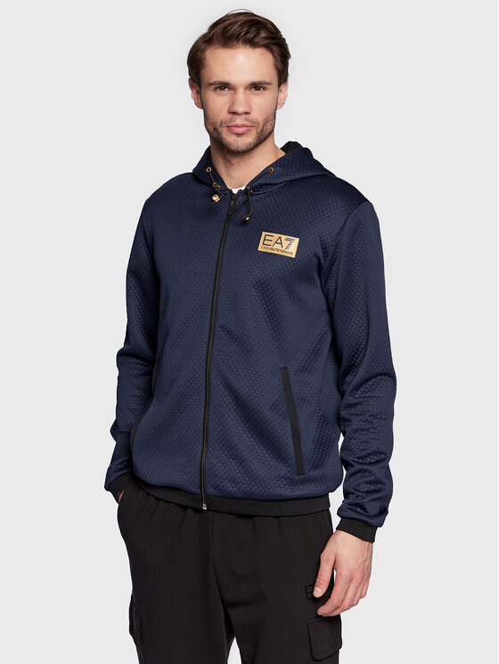 EA7 Emporio Armani Суитшърт 6LPM31 PJHXZ 1554 Тъмносин Regular Fit