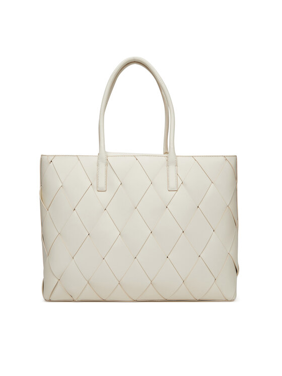 Calvin Klein Calvin Klein Torebka Ck Woven Medium Shopper K60K612994 Biały