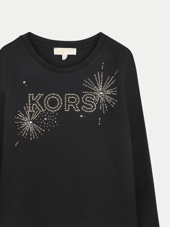 MICHAEL KORS KIDS MICHAEL KORS KIDS Блузка R30142 M Чорний Regular Fit