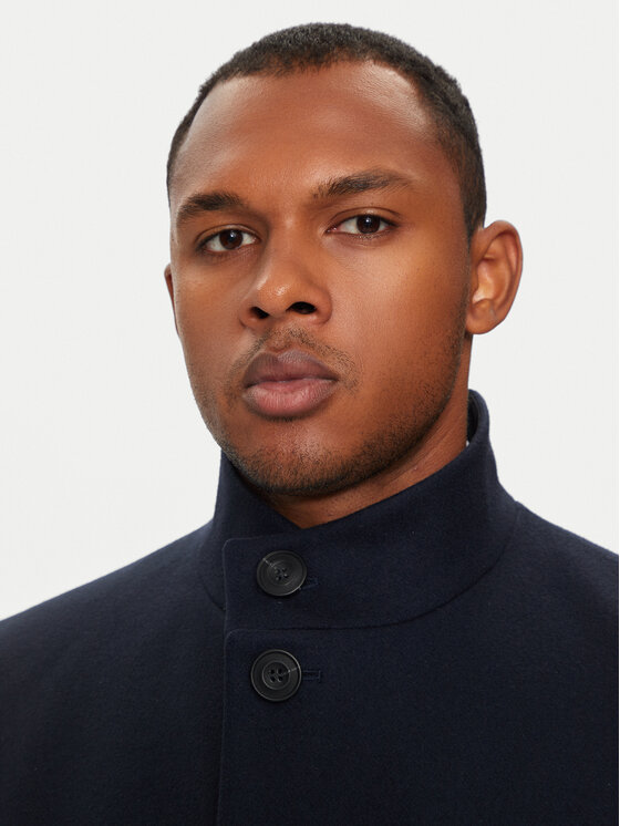 HUGO Hugo Palton de lână Mintra X2441 50528837 Bleumarin Regular Fit
