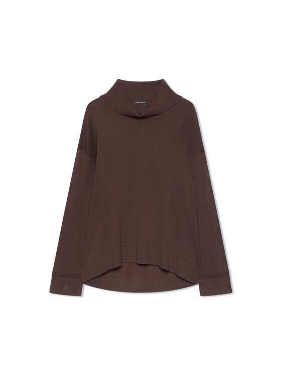 Fiorella Rubino Fiorella Rubino Sweter M277L008559N022 Brązowy Over Fit