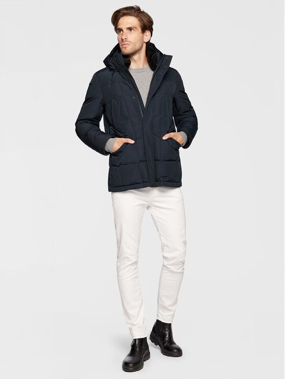 Woolrich Woolrich Pūkinė striukė Blizzard Field CFWOOU0621MRUT0001 Tamsiai mėlyna Regular Fit