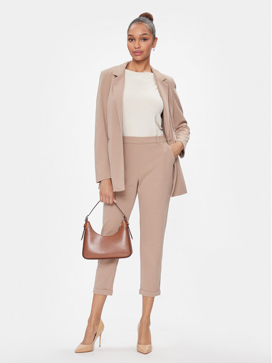 Vero Moda Vero Moda Chinos kelnes Sara 10299871 Smėlio Straight Fit