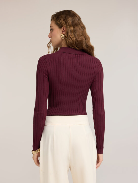 Motivi Motivi Maglione M276W003992N036 Bordeaux Slim Fit