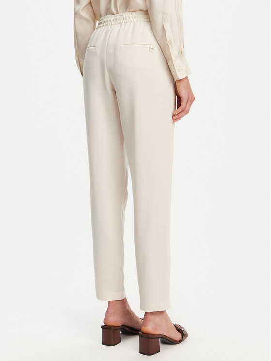 Marella Marella Spodnie dresowe Abitata 2513131045 Écru Regular Fit