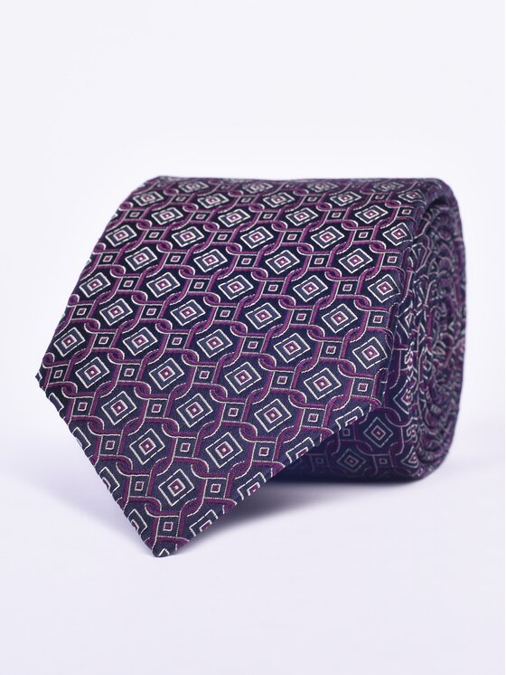 ELSNER ELSNER Γραβάτα JEDWAB ŻAKARD A1047 Μωβ