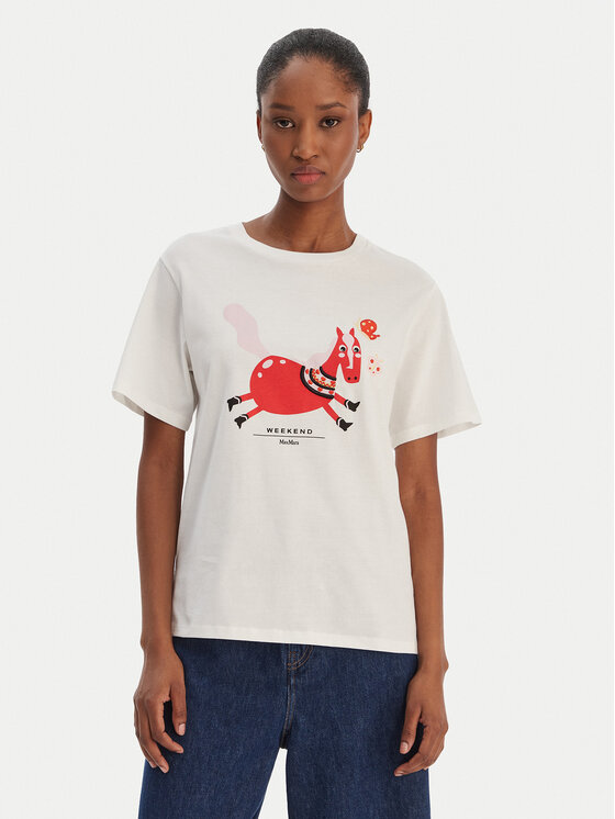 Weekend Max Mara Weekend Max Mara T-Shirt West 2615971041 Λευκό Regular Fit