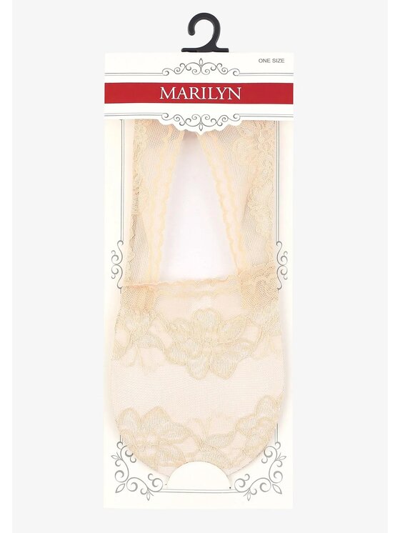 Poupée Marilyn Poupée Marilyn Skarpety stopki damskie LACE Z32 Beżowy