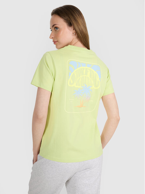 4F 4F T-Shirt FOB SUMMER Żółty jasny Oversize