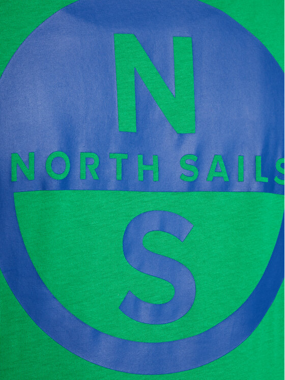 North Sails North Sails T-shirt Basic 692972 Zelena Regular Fit