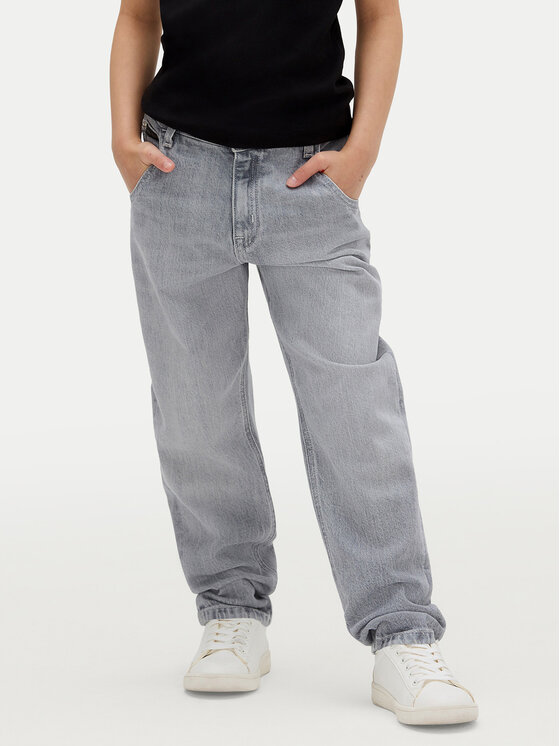 Calvin Klein Jeans Jeansy IG0IG02607 M Granatowy Wide Leg
