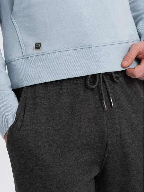 Ombre Ombre Teplákové kalhoty OM-PASK-0147 Šedá Regular Fit