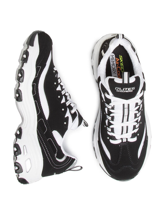 Skechers Skechers Sneakers D'lites 52675/BKW Negru