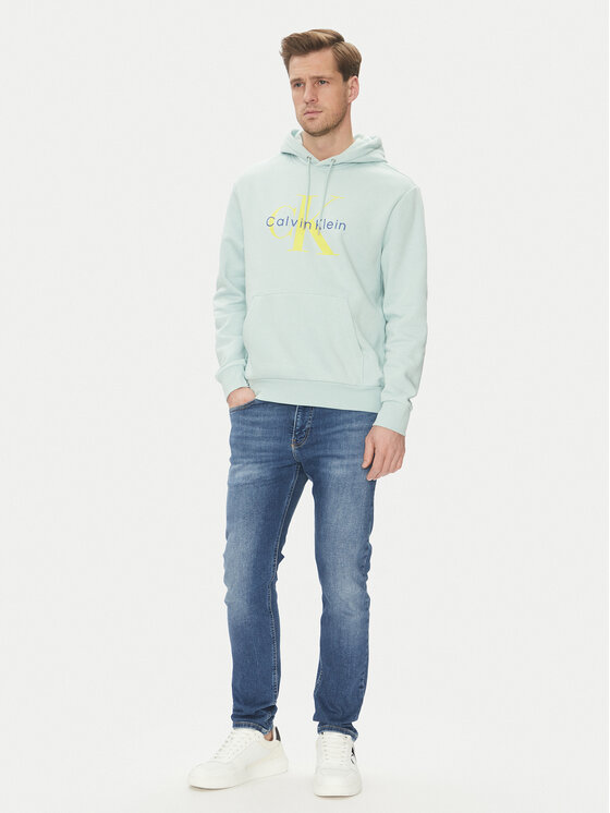 Calvin Klein Jeans Calvin Klein Jeans Majica dugih rukava Monologo LV040BM800 Zelena Regular Fit