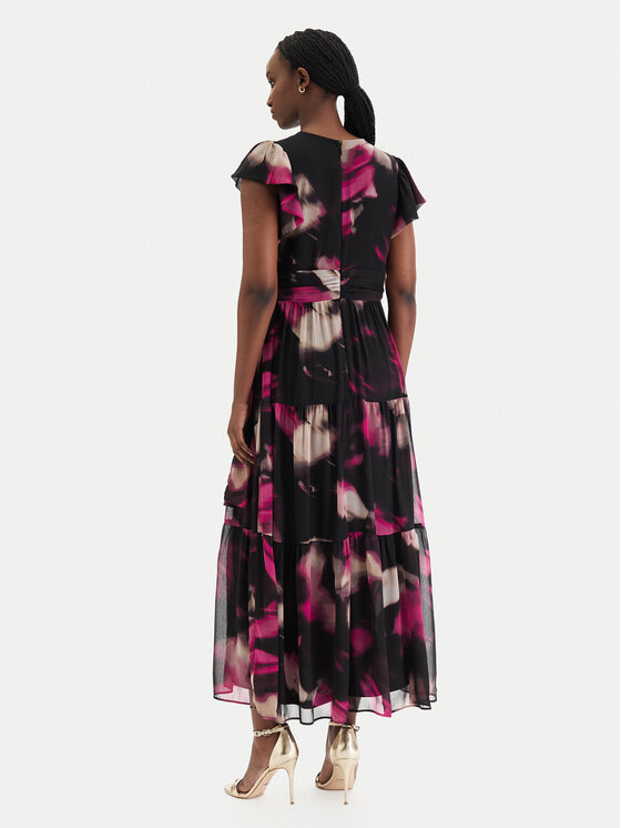 DKNY DKNY Kokteiļkleita DD5G1562 Melns Regular Fit