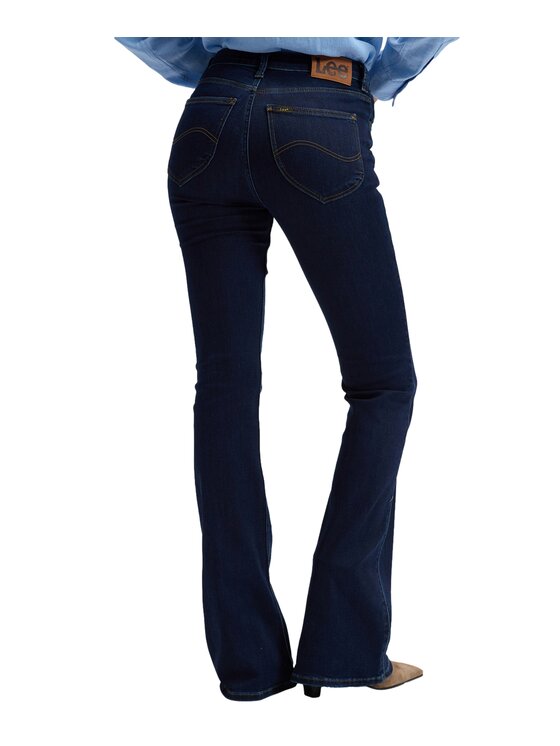 Lee Lee Jeansy Breese Granatowy Wide Leg