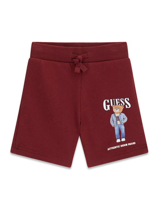 Guess Pantaloni scurți sport N6RD02 KAD74 Vișiniu Regular Fit