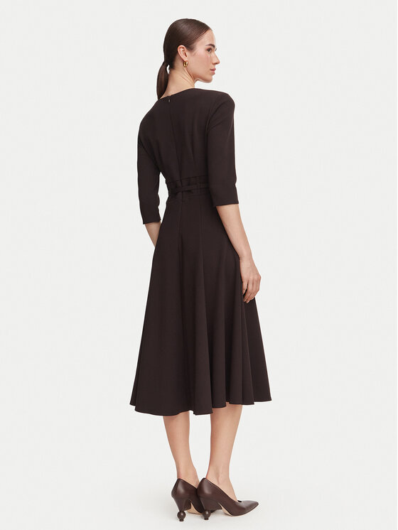 Rinascimento Rinascimento Coctailkleid CFC0131140003 Dunkelbraun Regular Fit