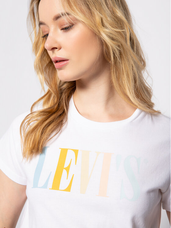 T-shirt The Perfect Tee 17369-0969 Bianco Regular