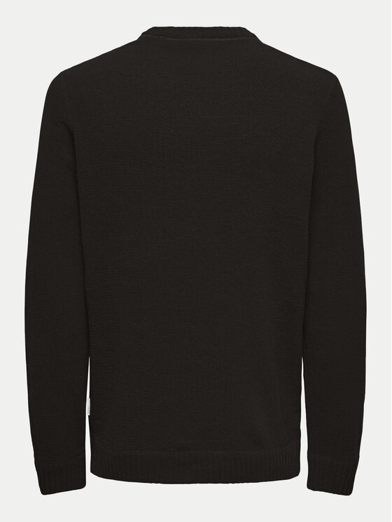 Only & Sons Only & Sons Sweter Sethan 22029788 Czarny Regular Fit