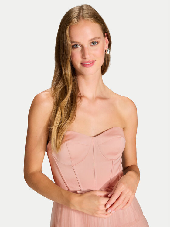 Hey Kyla Hey Kyla Sukienka wieczorowa 5AJ009HK Różowy Regular Fit