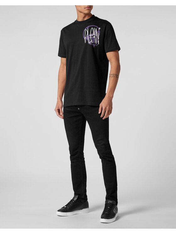 PHILIPP PLEIN PHILIPP PLEIN Tričko 1875 Čierna Regular Fit