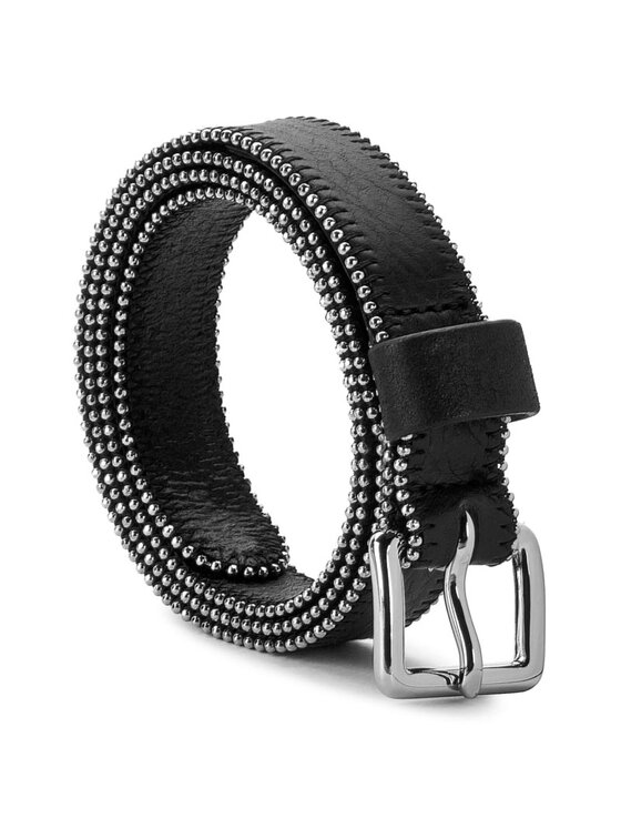 Tommy Hilfiger Tommy Hilfiger Dámský pásek Zipper Belt 2.5 AW0AW03807 80 Černá