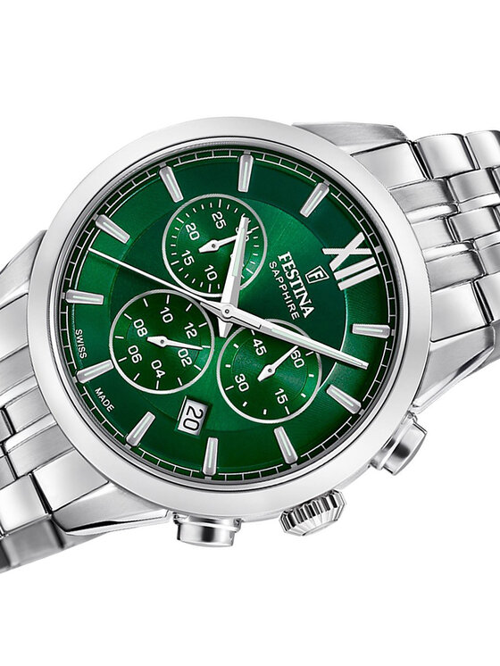 Festina Festina Zegarek F20040-3 Srebrny