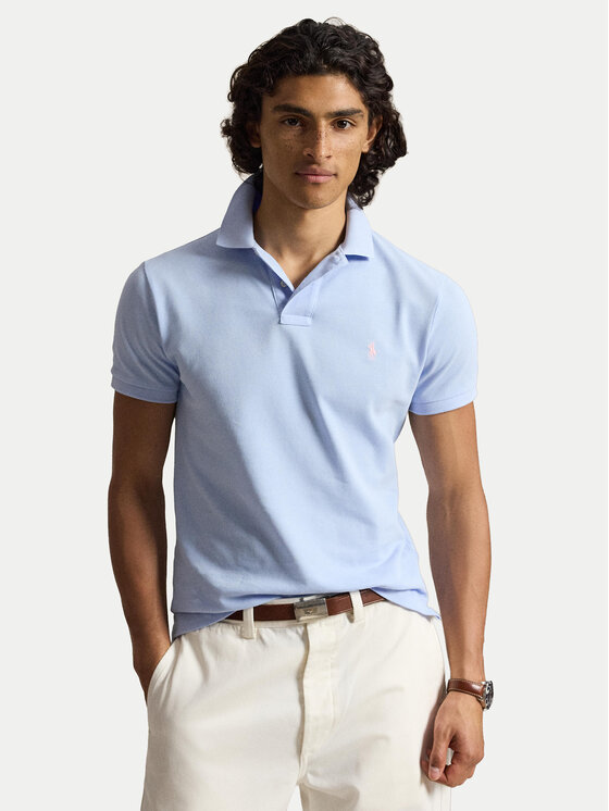 Polo Ralph Lauren Tricou polo 710536856513 Albastru deschis Regular Fit