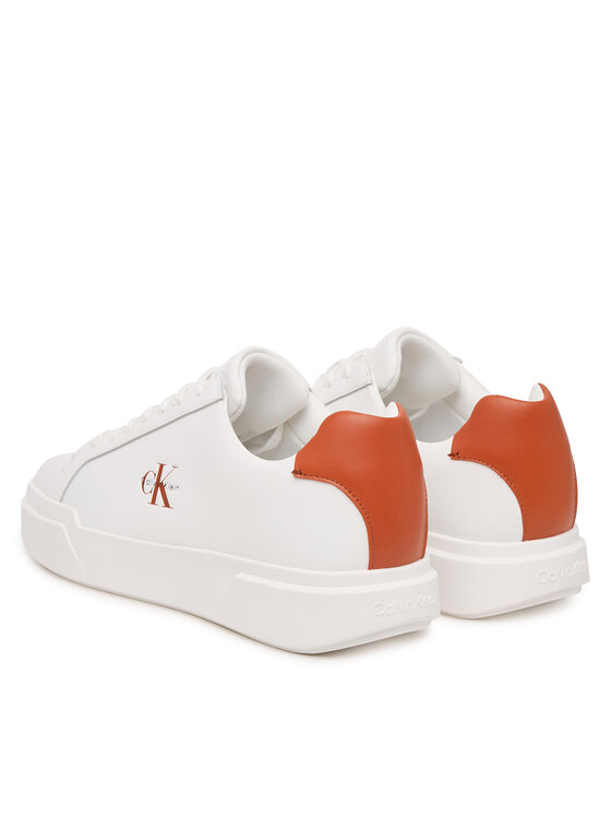 Calvin Klein Calvin Klein Sneakersy Chunky Cupsole Laceup Lth YM0YM01344 Biela