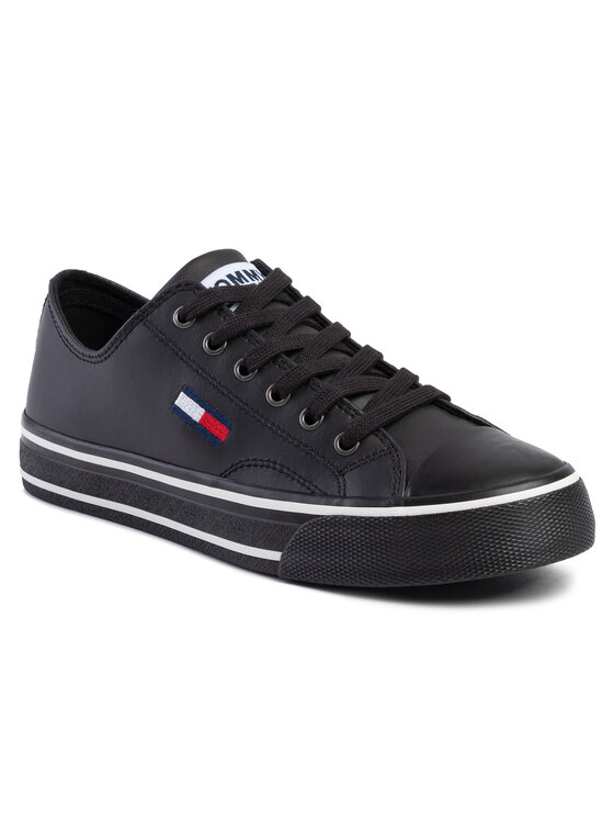 tommy jeans leather city sneaker