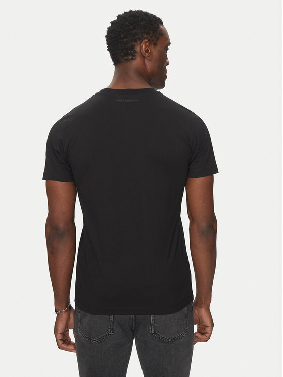 KARL LAGERFELD KARL LAGERFELD T-shirt 755063 552241 Crna Regular Fit