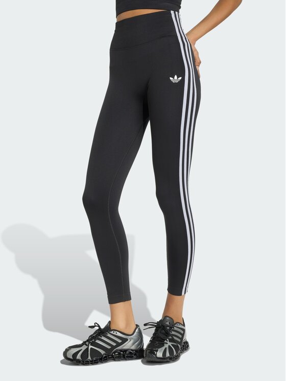 adidas adidas Клин Essentials 3-Stripes Seamless Leggings KZ4121 Черен Slim Fit