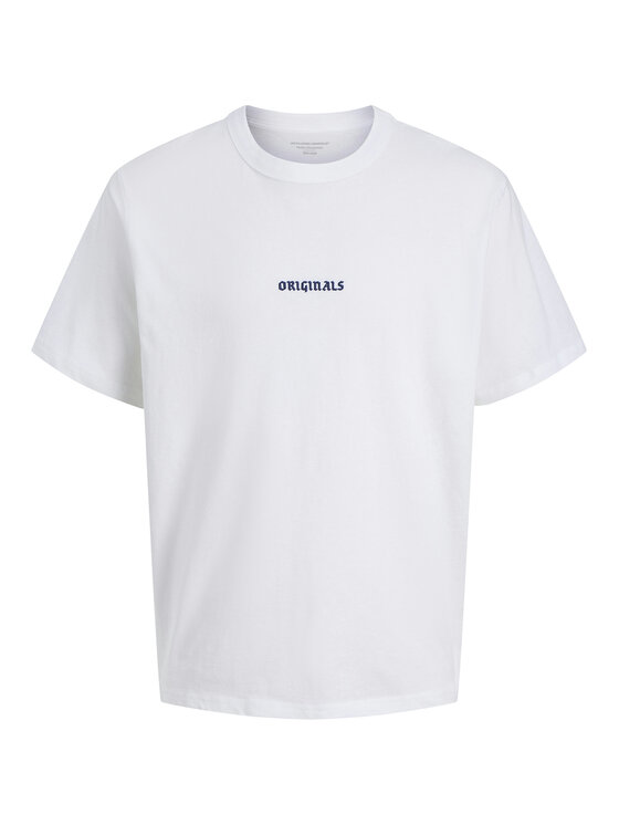 Jack & Jones Jack & Jones Tričko Meadows Minimal 12283630 Biela Loose Fit